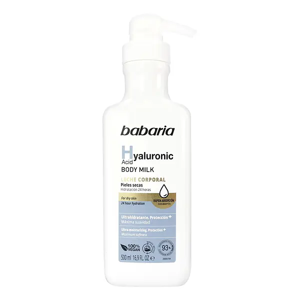 Crema Babaria Body Milk Ácido Hialurónico