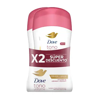 Desodorante En Barra Dove Tono Uniforme Caléndula 2x1