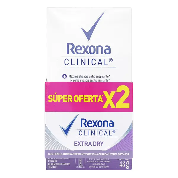 Desodorante Rexona Barra Extra Dry 2 X 1