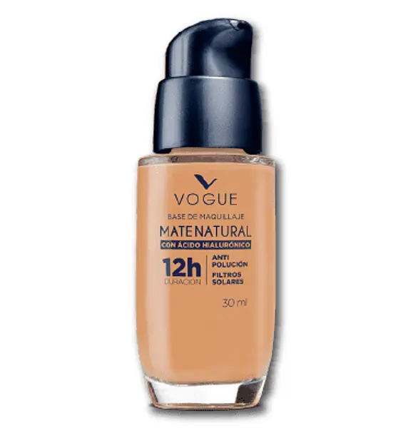 Base De Maquillaje Vogue Mate Natural Bronce