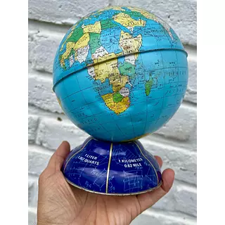 Mapamundi Alcancía De Estudiante - U.S.A. 1960