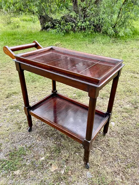 Carro De Servicio A La Mesa Con Manija - Colombia 1950