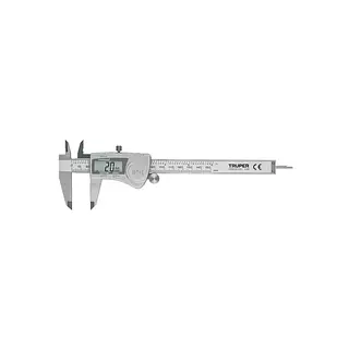Calibrador Vernier Digital 6" Acero Inox, Std Y Mm, Truper