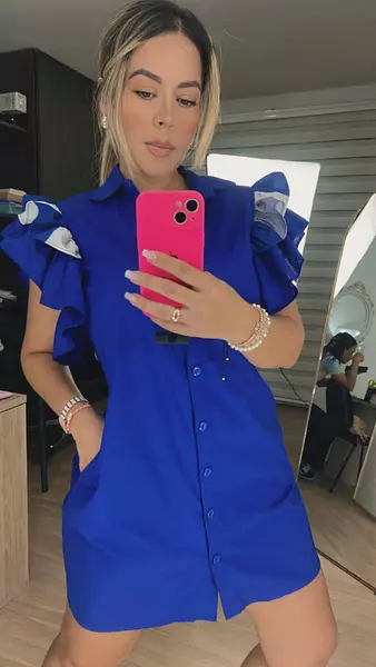 Vestido Azul Rey