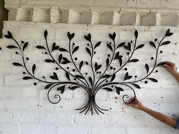 Aplique De Pared Grande Rama De Olivo