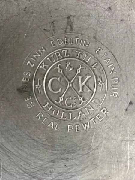 Tetera Mediana Metálica Mango Revestido - Paises Bajos 1950