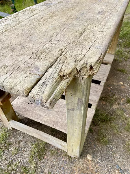 Banco De Carpintero 2 Niveles Con Prensa - Colombia 1950