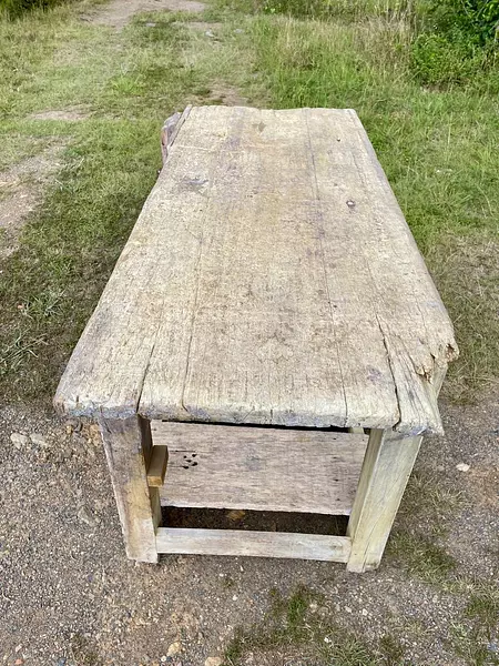 Banco De Carpintero 2 Niveles Con Prensa - Colombia 1950