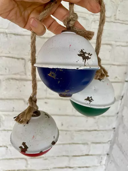 Flotadores De Pesca Metálicos - U.S.A. 1970