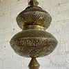 Lámpara Arabe De Bronce - Marruecos 1980