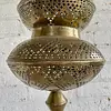 Lámpara Arabe De Bronce - Marruecos 1980
