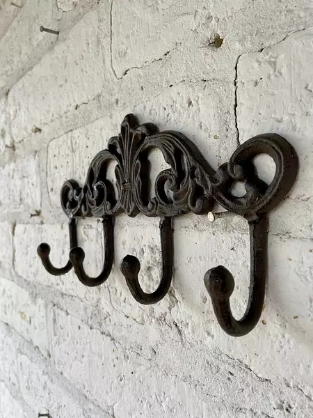 Perchero Para Anclar En Pared Cuatro Ganchos