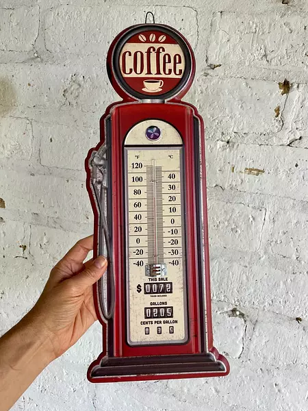 Termómetro De Pared Con Base Metálica