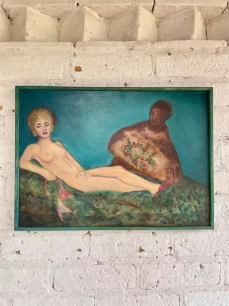 Pintura Original Lourdes Morales - Bogotá 1991