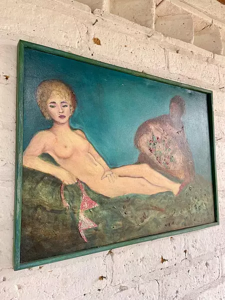 Pintura Original Lourdes Morales - Bogotá 1991