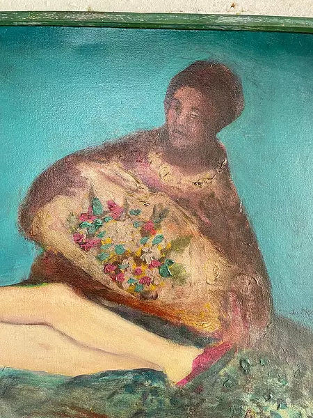 Pintura Original Lourdes Morales - Bogotá 1991