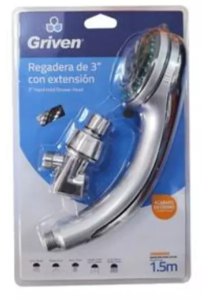 Regadera Para Ducha Con Extension 3" Blister Pza