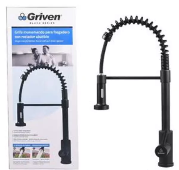 Grifo Monomando P/Fregadero Con Cuello Flexible Dos Tipos De