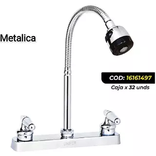 Llave Para Lavaplatos Flexible Con Palanca