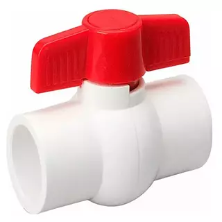 Llave Paso Pvc 3/4" Liso Uyu