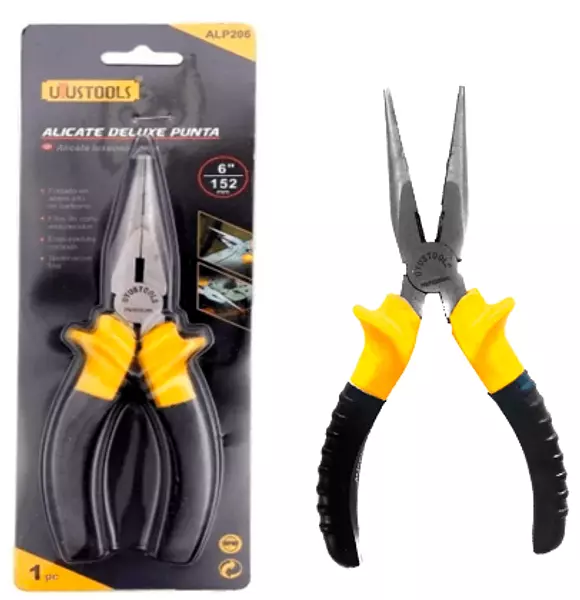 Alicate Deluxe Punta X 6"