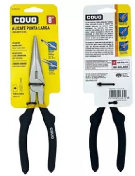 Alicate Punta Larga 8" , Blister