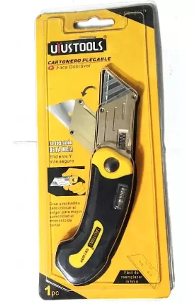 Cuchillo Cartonero Ce1303 Plegable Uyu