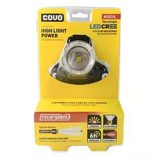 Linterna Led Para Cabeza Tipo Minero (Recargable)