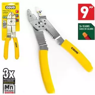 Pinza Pela Cables 9" Blister