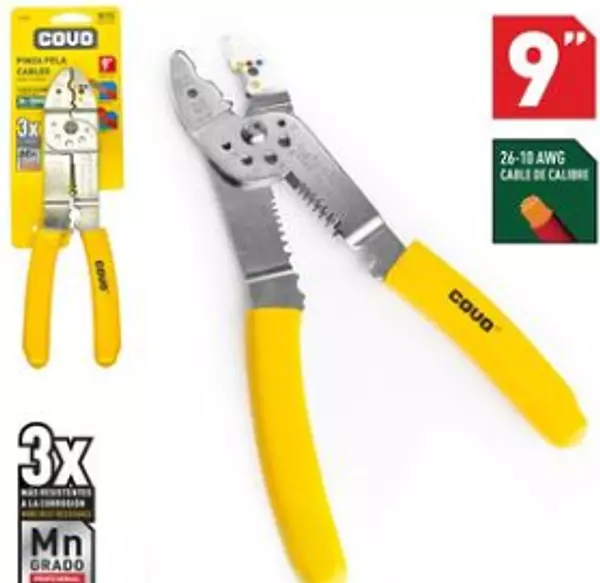 Pinza Pela Cables 9" Blister