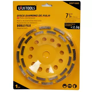 Disco Diamond De Pulir 180mm Doble Filo Uyu