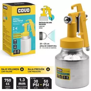 Pistola Con Spray Para Pintar 750 Cc Pza