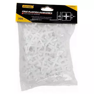 Cruz Plastica P/Ceramica 3mm 200pcs/Set Uyu