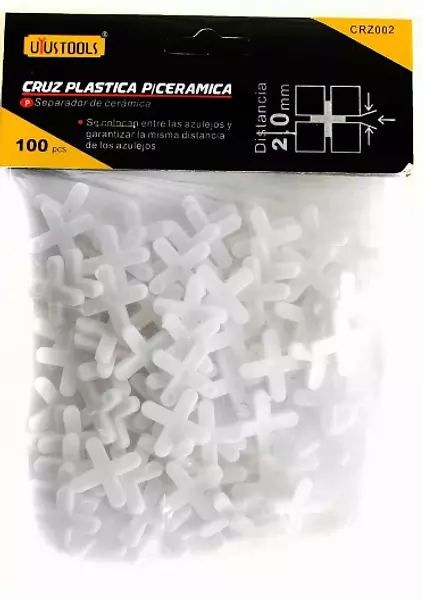 Cruz Plastica P/Ceramica 2mm 200pcs/Set Uyu