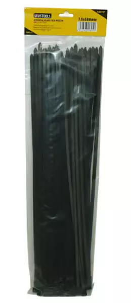 Amarra Plastica 7.5 X 500 Negra 100un/Set Uyus
