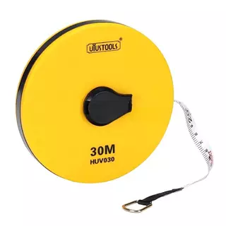 Cinta Metrica Amarilla 30m-Fibra Vidrio Uyus