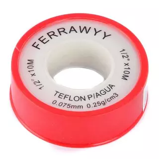 Teflon P/Agua 1/2"X10mx0.25g/Cm3 Fwyy