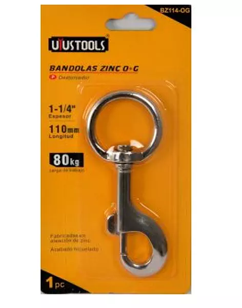 Bandolas Zinc O+G 1-1/4" Uyu