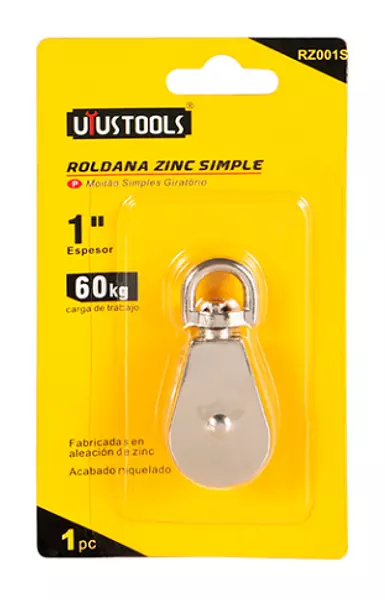 Roldana Zinc Simple 1" Uyu