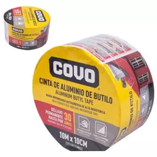 Cinta De Aluminio De Butilo - 10cm X 10m -Grosor 2 Mm