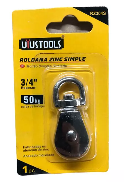 Roldana Zinc Simple 3/4" Uyu