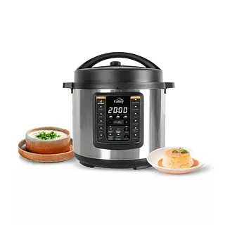 Olla Multifuncional Kalley 5.5 Lt- 9 Funciones Plateado 8191