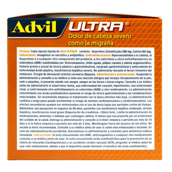Advil Ultra 200 Mg/65 Mg