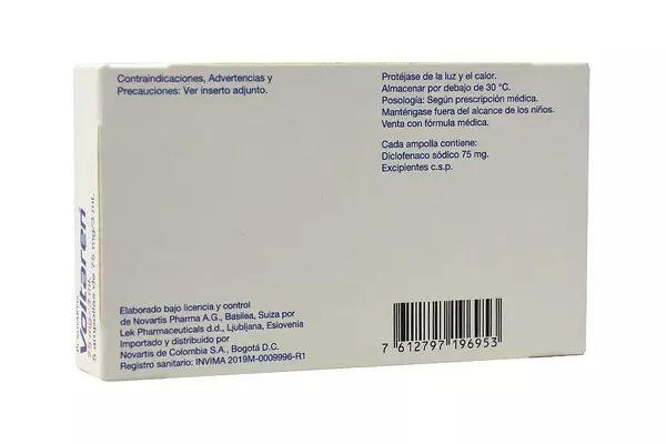 Voltaren Ampolla 75 Mg