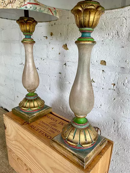 Pareja De Lámparas De Mesa - España 1950