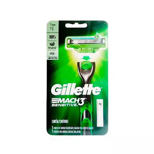 Prestobarba Gillette Mach Sensitive x 1