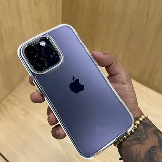 Case Transparente Borde Blanco Iphone 15pro+