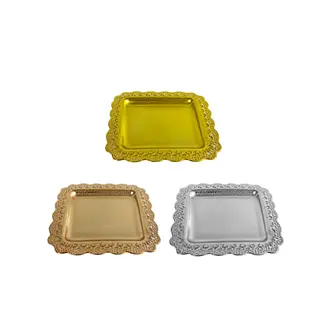Bandeja De Fiesta Cuadrada Brillante