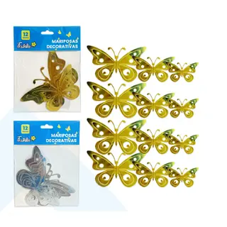 Mariposas Decorativa Paquete X12 -2