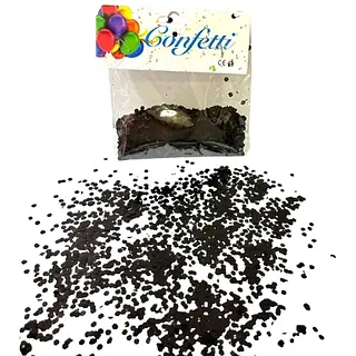 Confeti Para Globos Burbuja Negro
